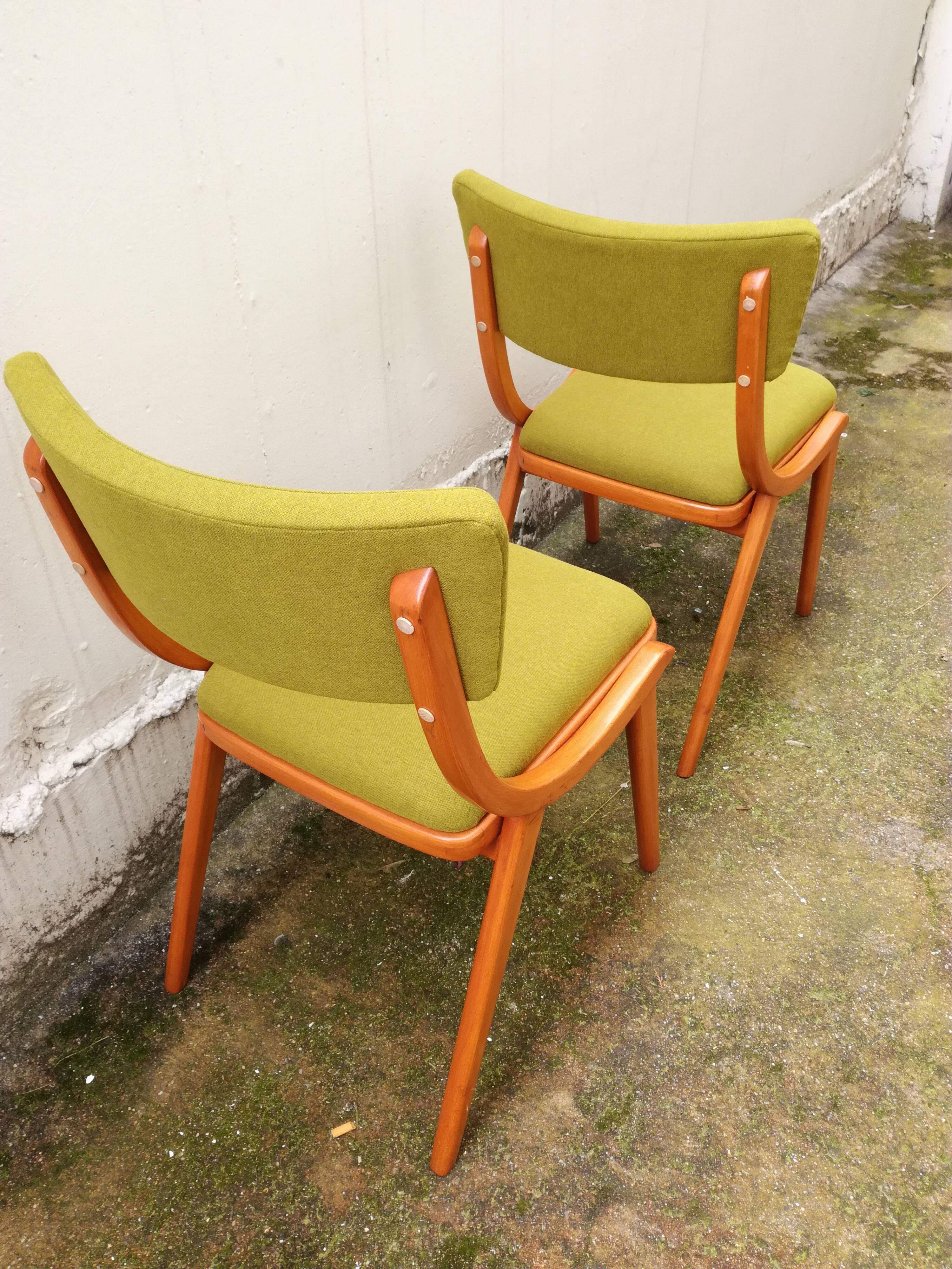 Pair of chairs ski jumper design polish 1960