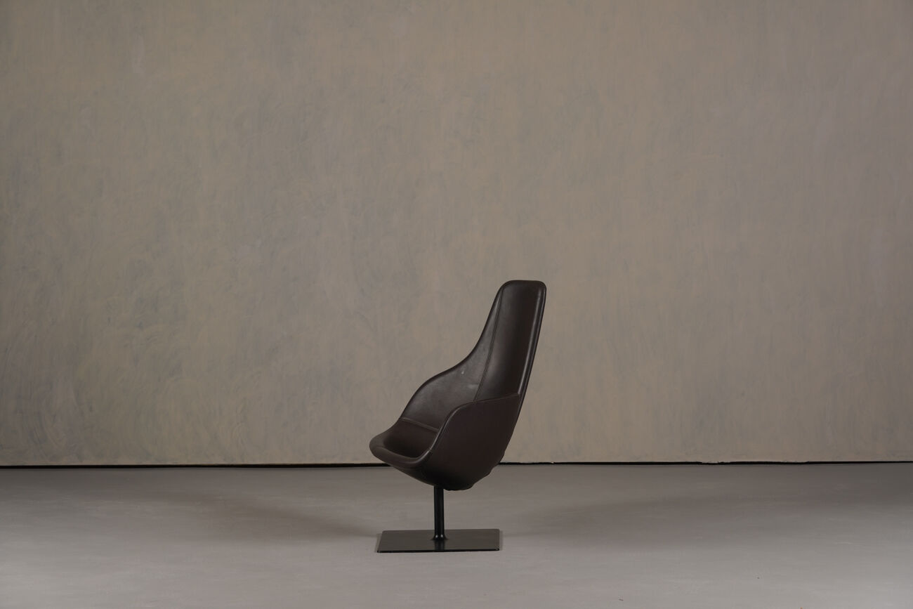 Fjord lounge chair and pouf by Patricia Urquiola for Moroso, Italy 2000s