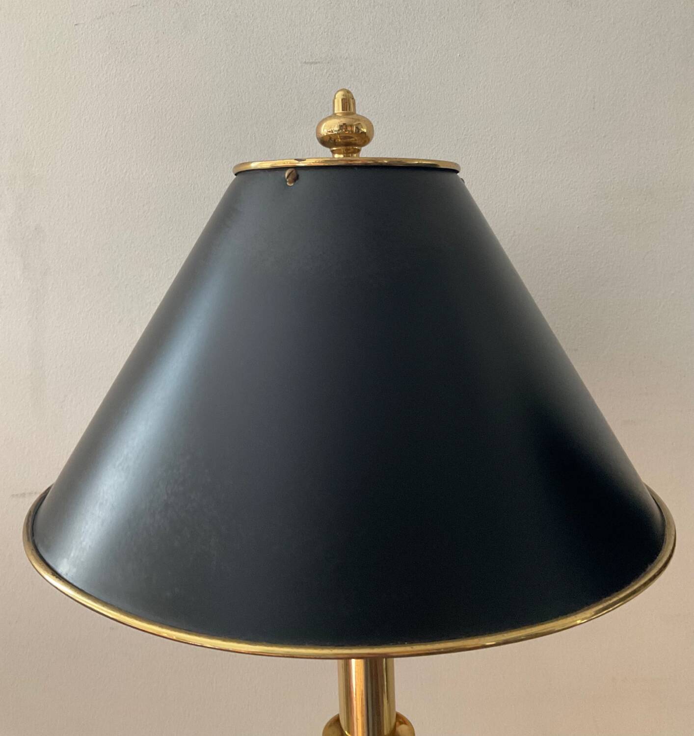 Pair of Empire lamps in bronze and sheet metal
