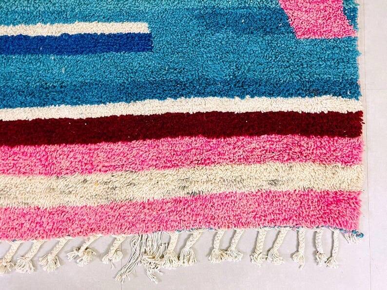 Handmade Moroccan beni ourain rug size 150 x 250 cm