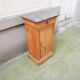 Antique Louis Philippe bedside table in wood and marble.