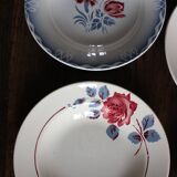 6 Art Deco deep plates Marinette Juliette Digoin Sarreguemines