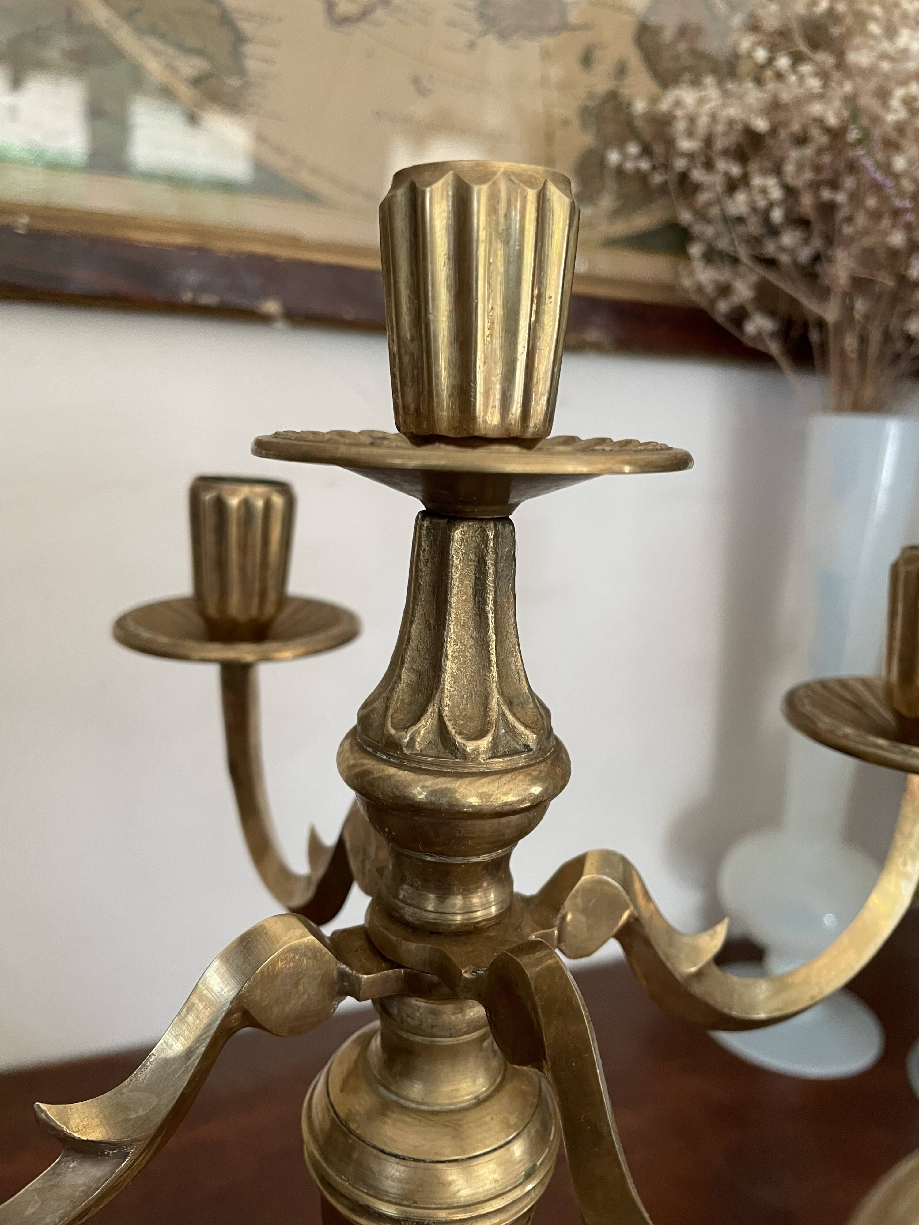 Chandelier en laiton