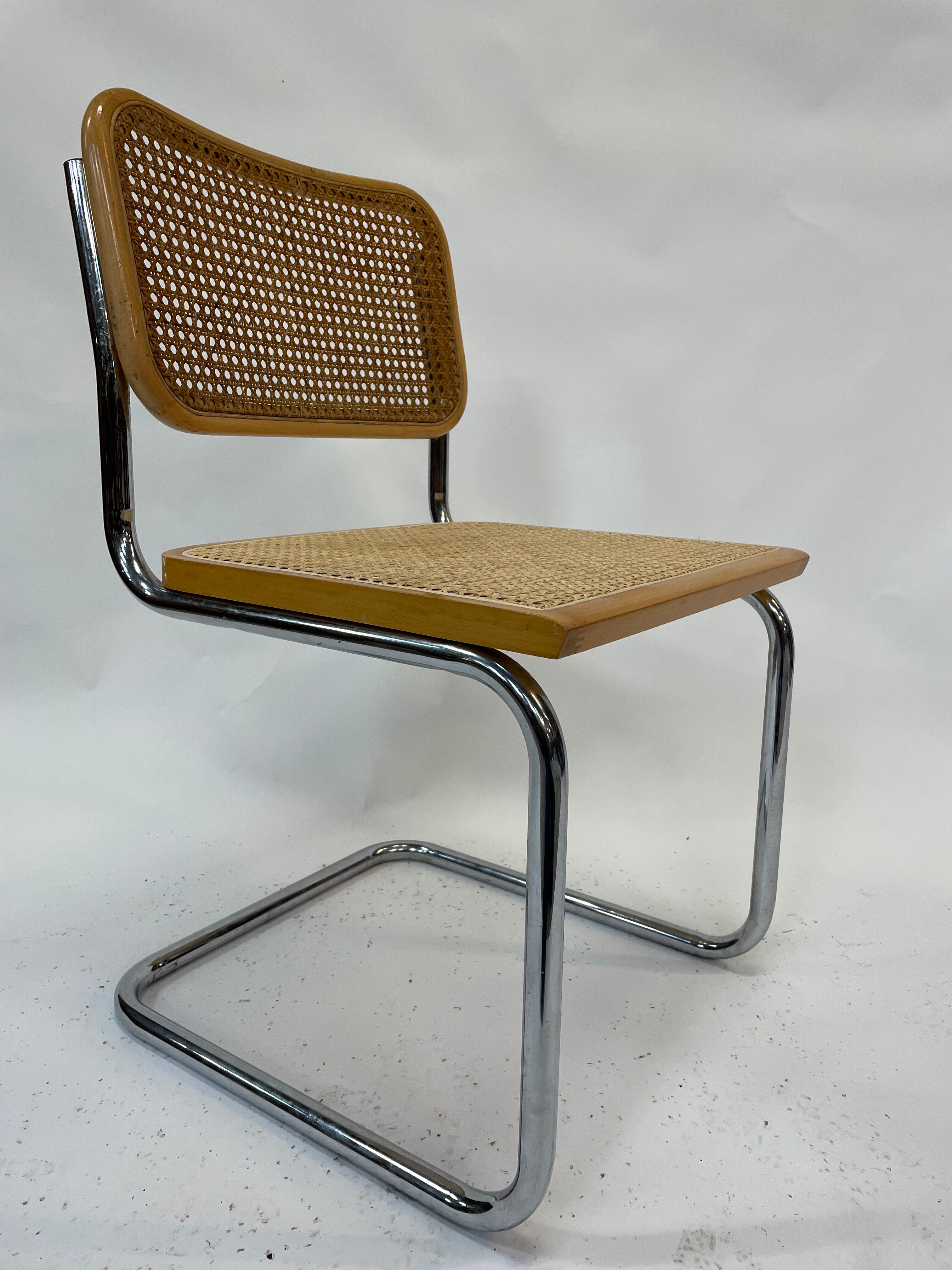 Cesca design chair b32 model in chrome