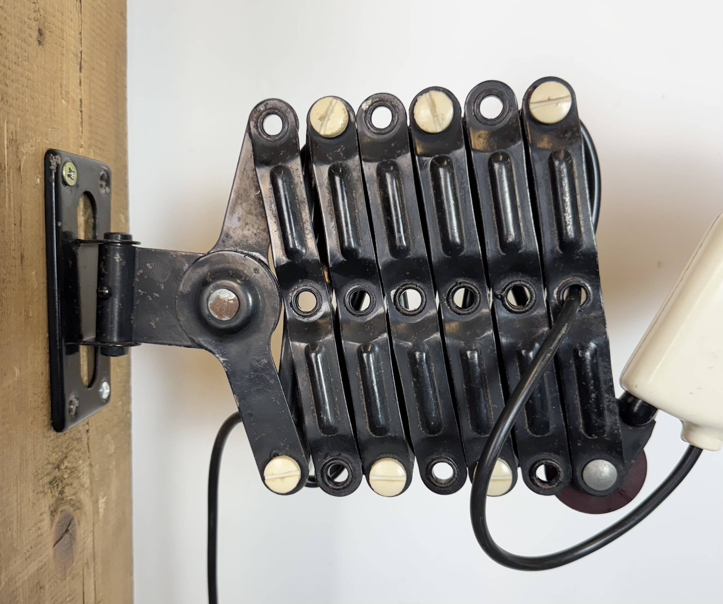 Industrial East German Scissor Lamp from VEB Zweckleuchtenbau Dresden, 1960