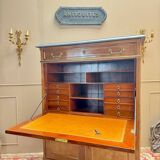 Lebrund Jean-Baptiste Louis XVI period mahogany secretary stamped