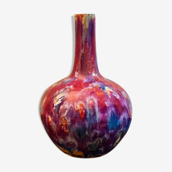Vase en céramique chinoise Chine du début du XXe siècle