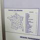 Carte de France administrative encadrée