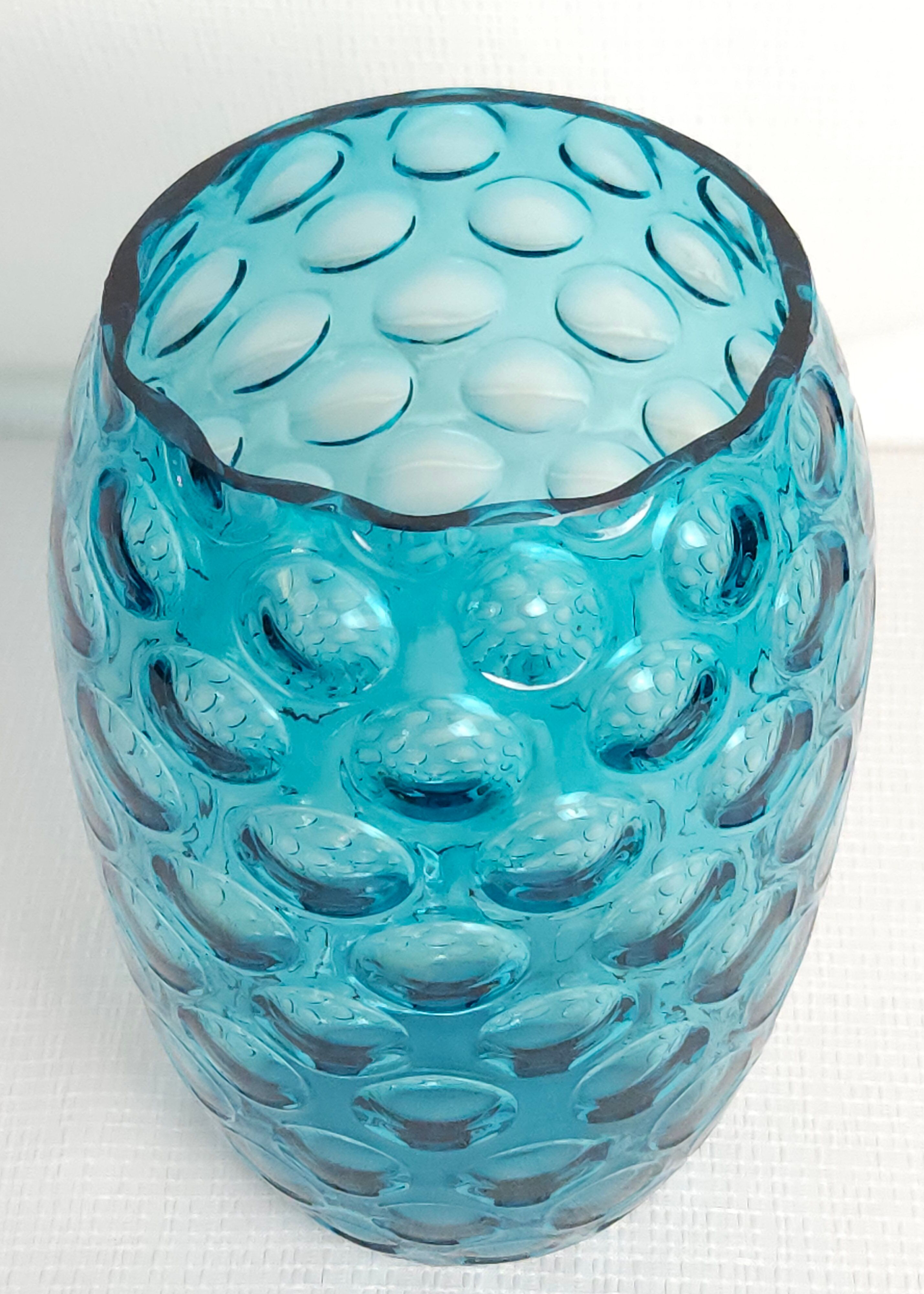 Vintage Bohemian glass vase