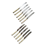 Série de 11 couteaux de table dentelés vintage