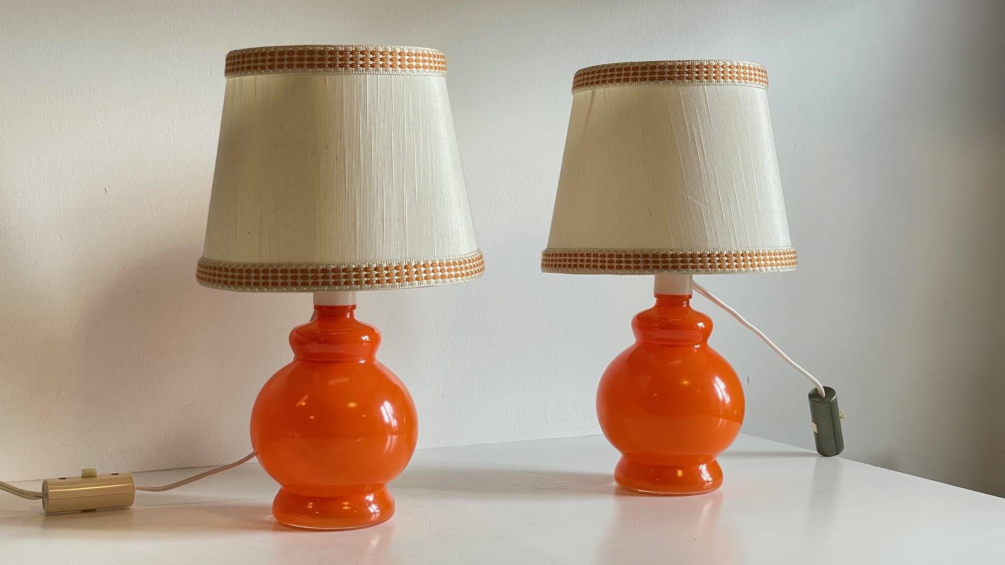 Pair of vintage lamps from the 70s