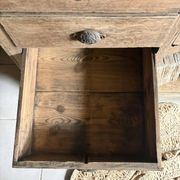 Magnifique Ancien Comptoir De Commerce En Chêne À Nombreux Tiroirs