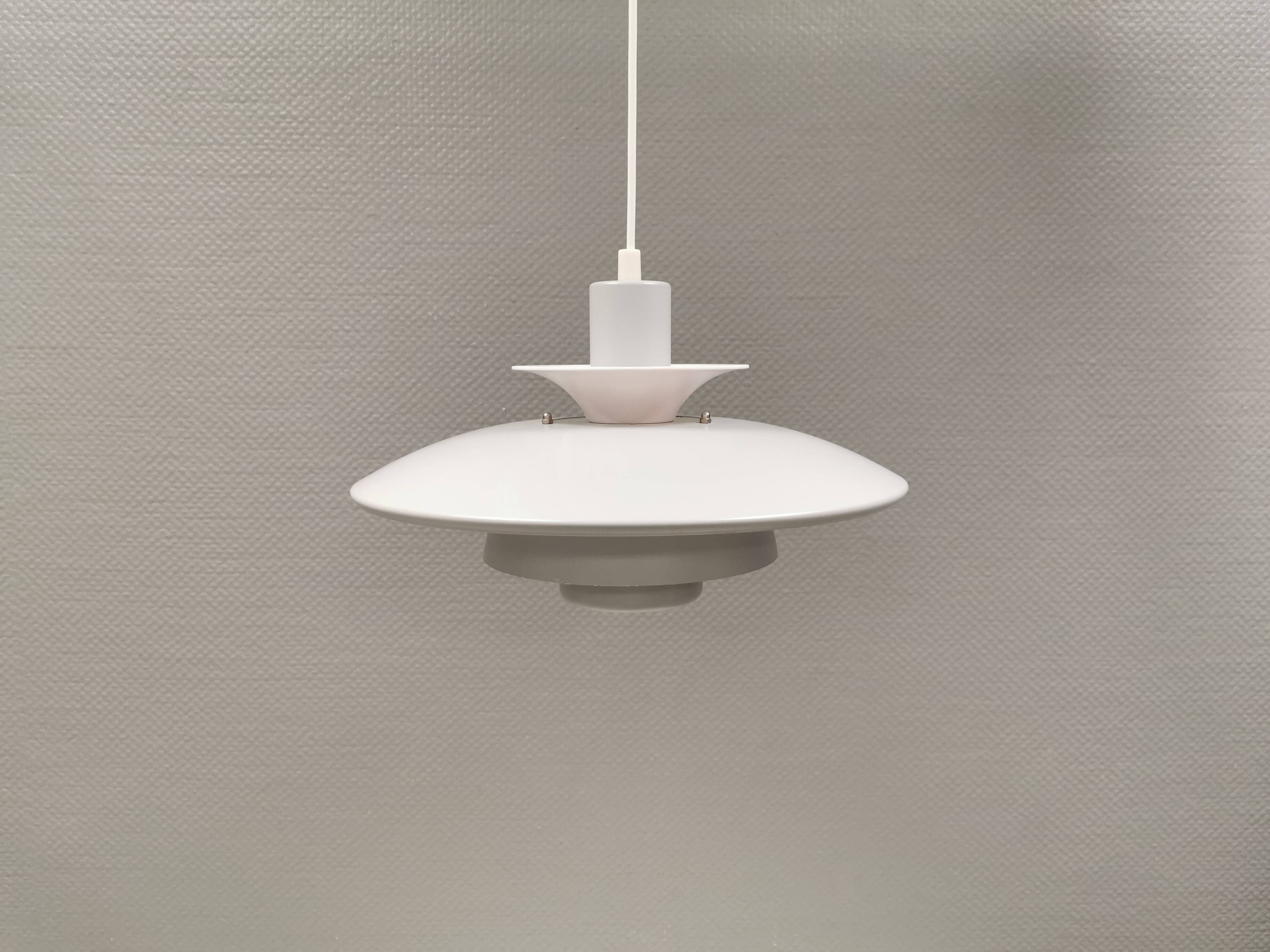 Classic Danish hanging lamp with multiple layers of shades by Lyskaer 1980s