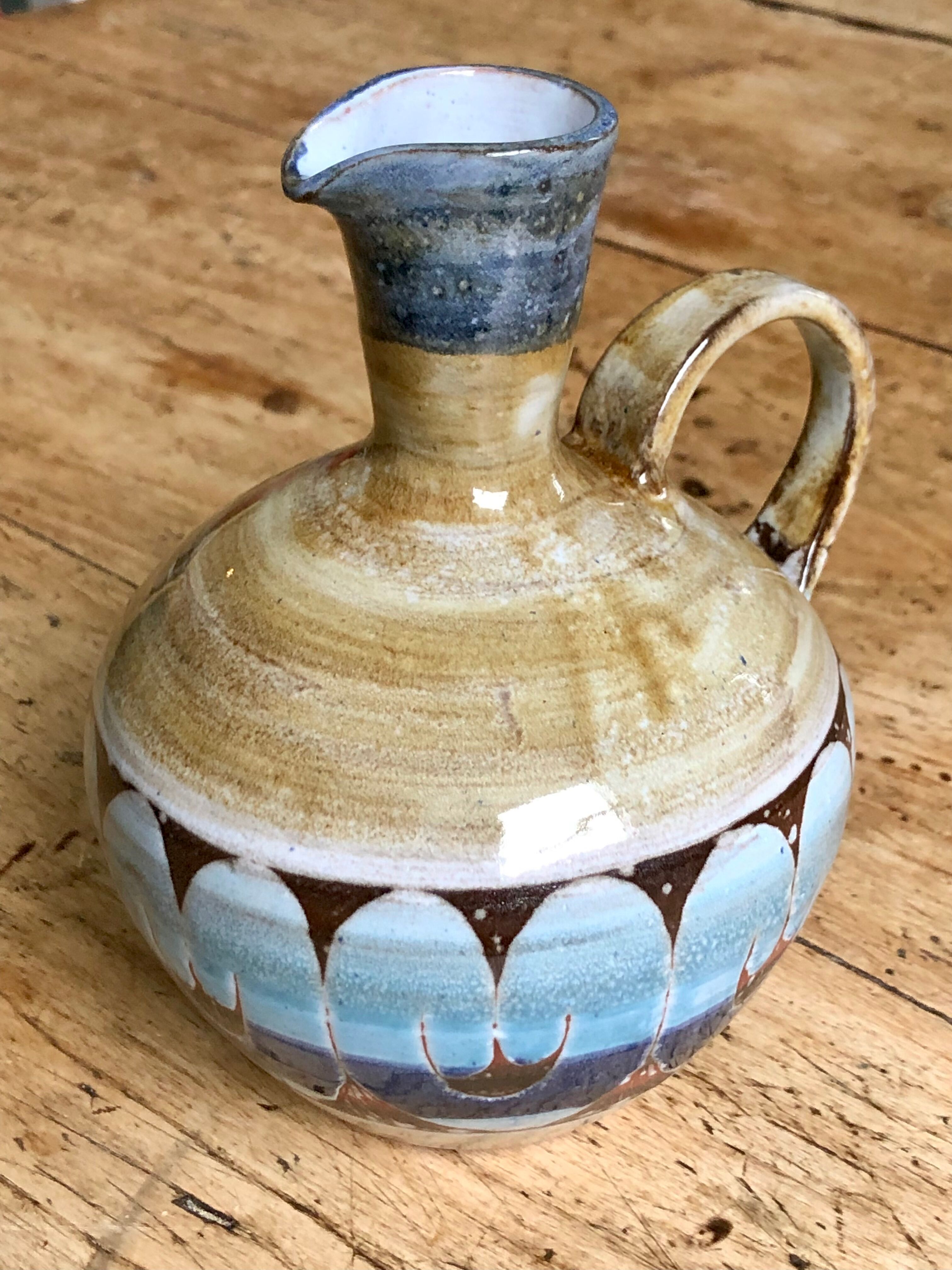 Roland Moreau - Tourette sur Loup - 70's decanter in enamelled stoneware