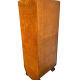 VINTAGE ART DECO FILE FILE / ROLLER SHUTTER CABINET