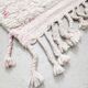 Beni Ouarain Berber rug with pink polka dots