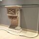 Imperio console with bespoke faceted glass