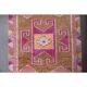 Vintage Turkish Hand-Knotted Wool Cotton Pink Runner 101x333