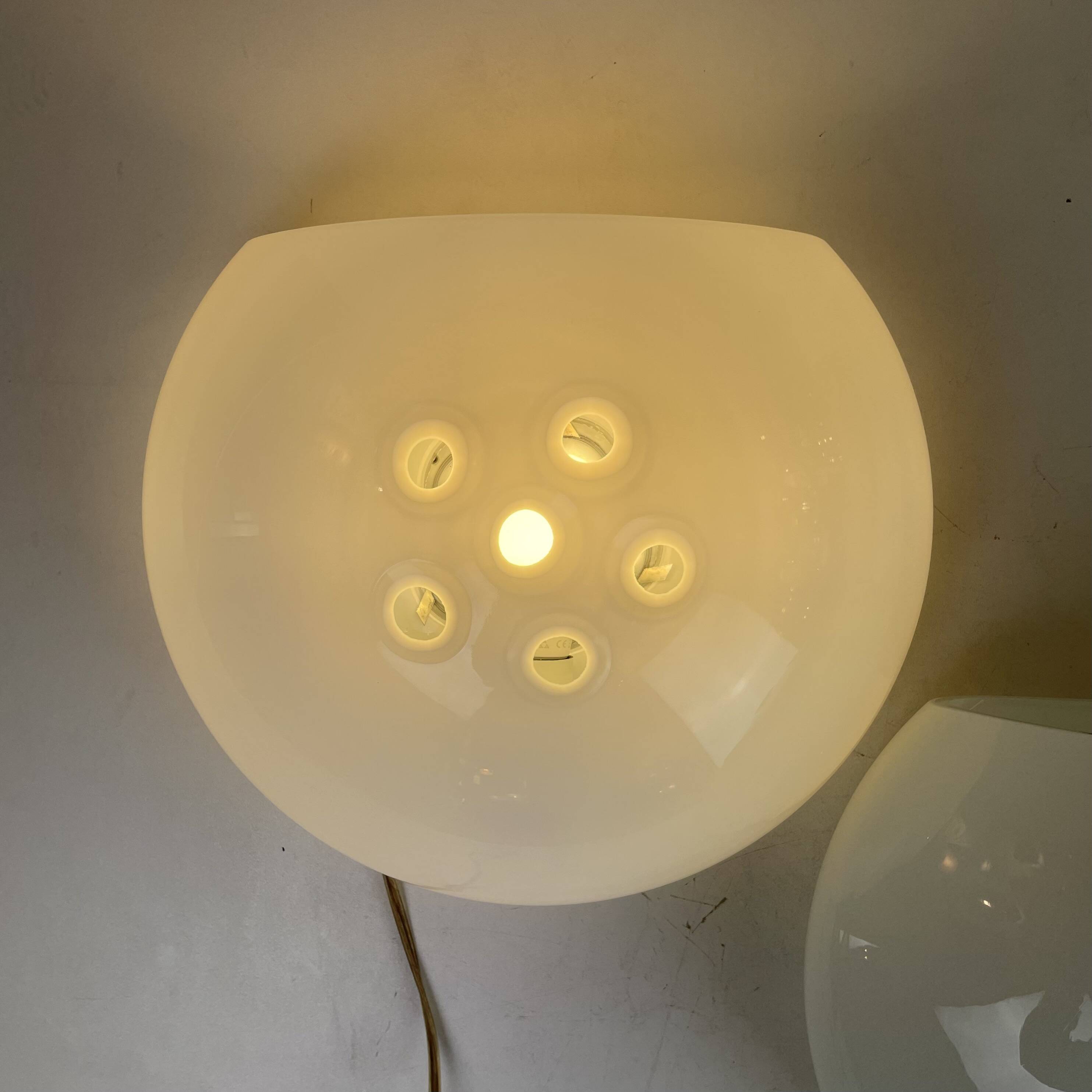 Murano Wall Lamps In The Style Of Carlo Nason For Mazzega, Italy, 1980s
