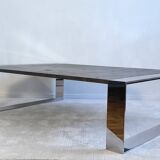 Exceptional large coffee table "RING" signed ORSENIGO by Mauro Lippar.