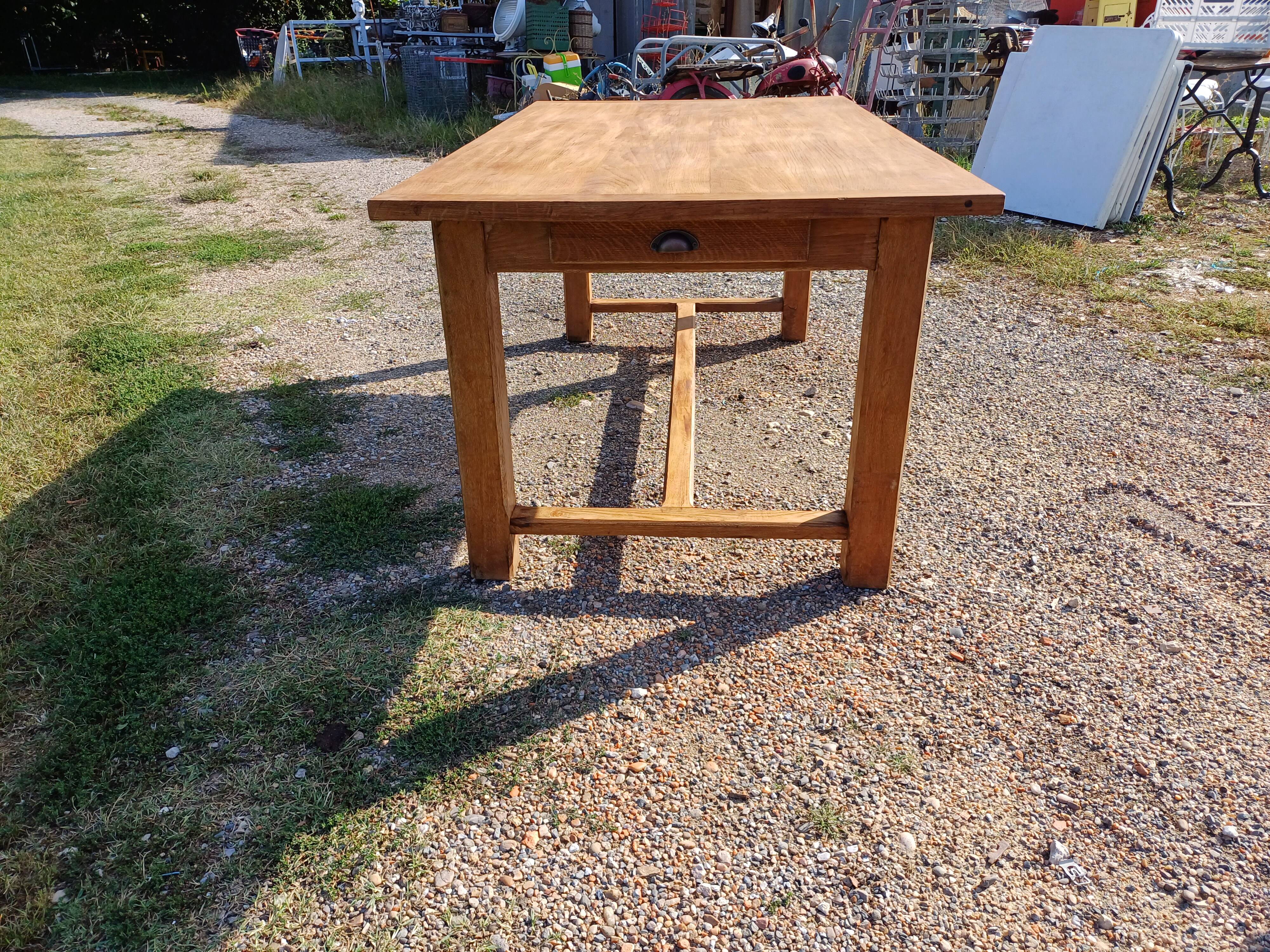 Oak farm table