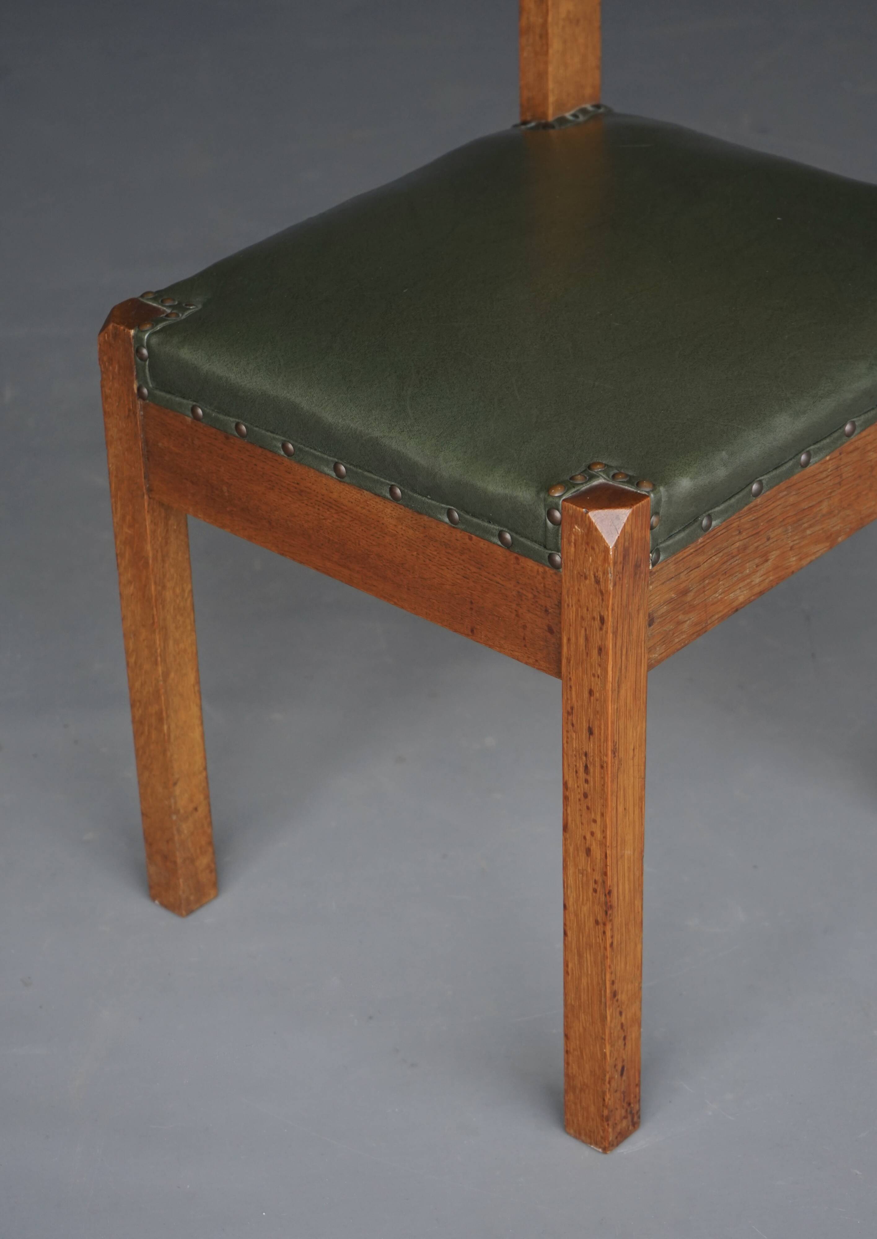 A rare and important side chair by Dutch architect Piet Klaarhamer, 1917
