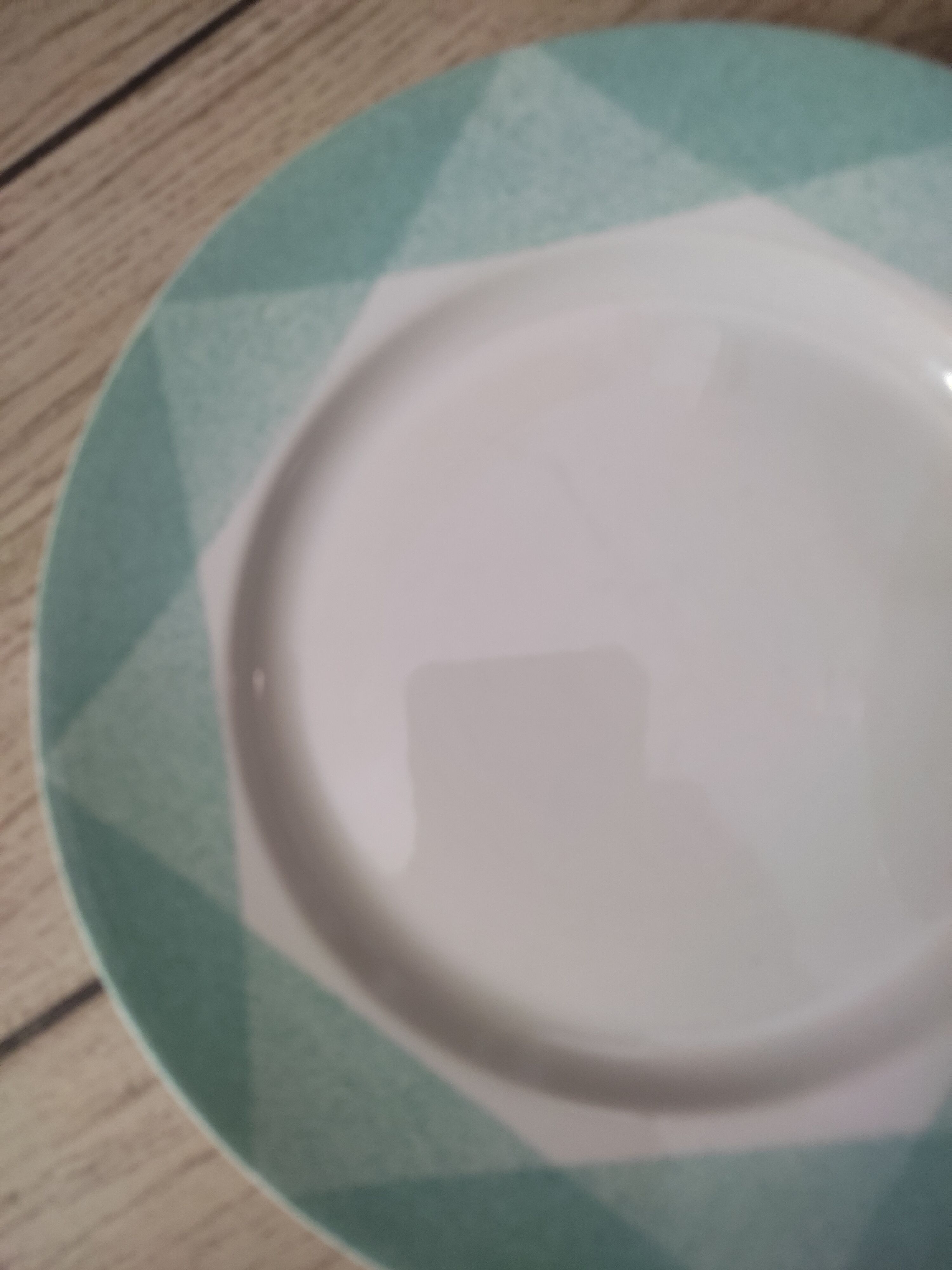 6 retro dessert plates in earthenware