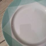 6 retro dessert plates in earthenware