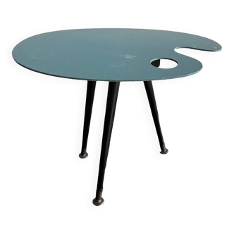 Palette-shaped side table, Lucien de Roeck, 1950s