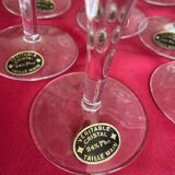 Flutes à champagne cristal taillées main
