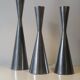 3 cast aluminum candle holders. Ikea Erika Pekkari