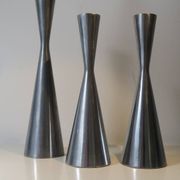 3 cast aluminum candle holders. Ikea Erika Pekkari