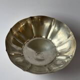 Silver-plated metal bowl