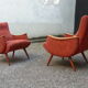Chair 50s vintage Red