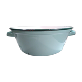 Ancient enamelled sheet metal basin