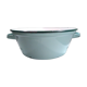Ancient enamelled sheet metal basin