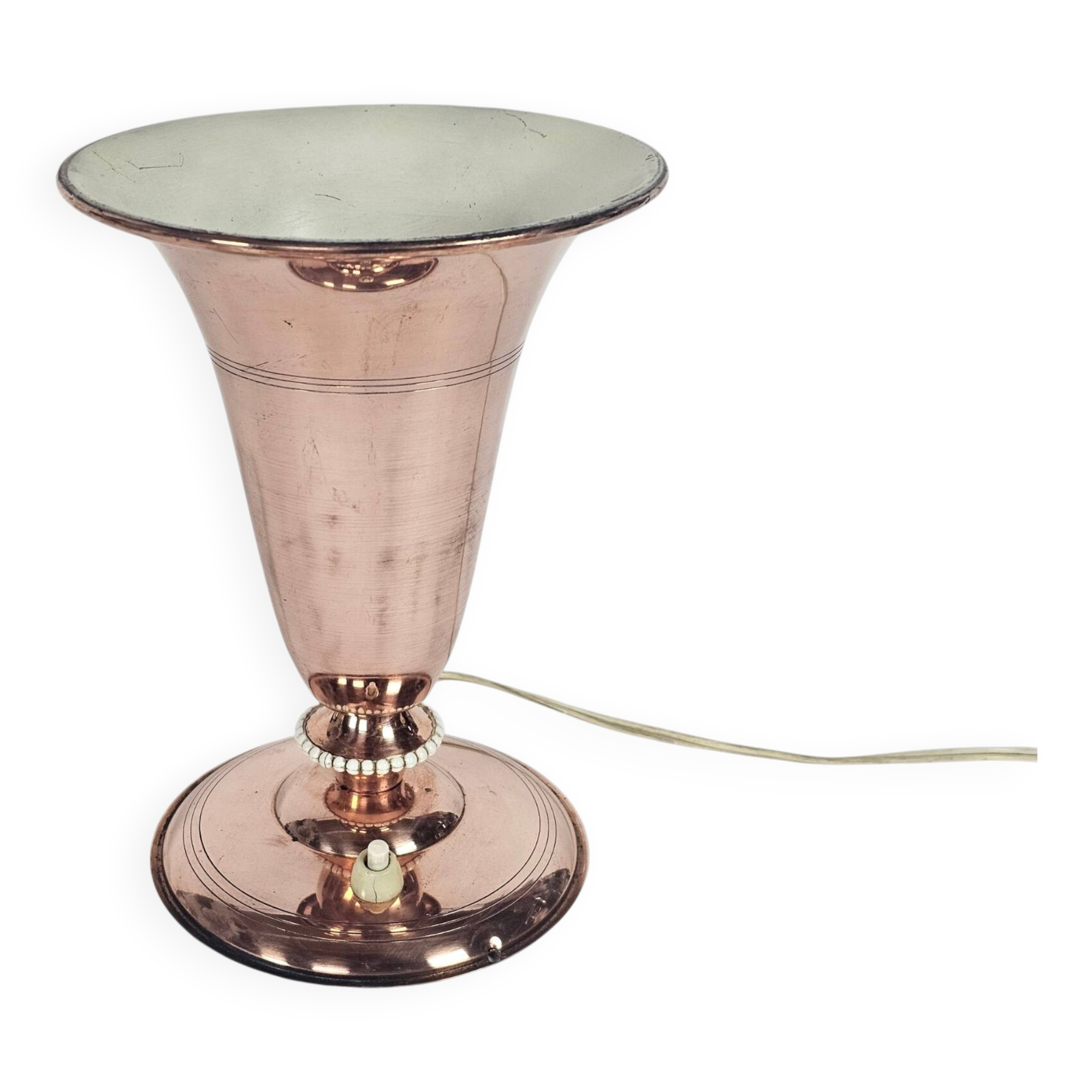 Art Deco - Goblet lamp - copper - Uplighter - Holland - 1st half of the 20t