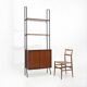 Modular bookcase with metal uprights by Amma Torino, 1960s