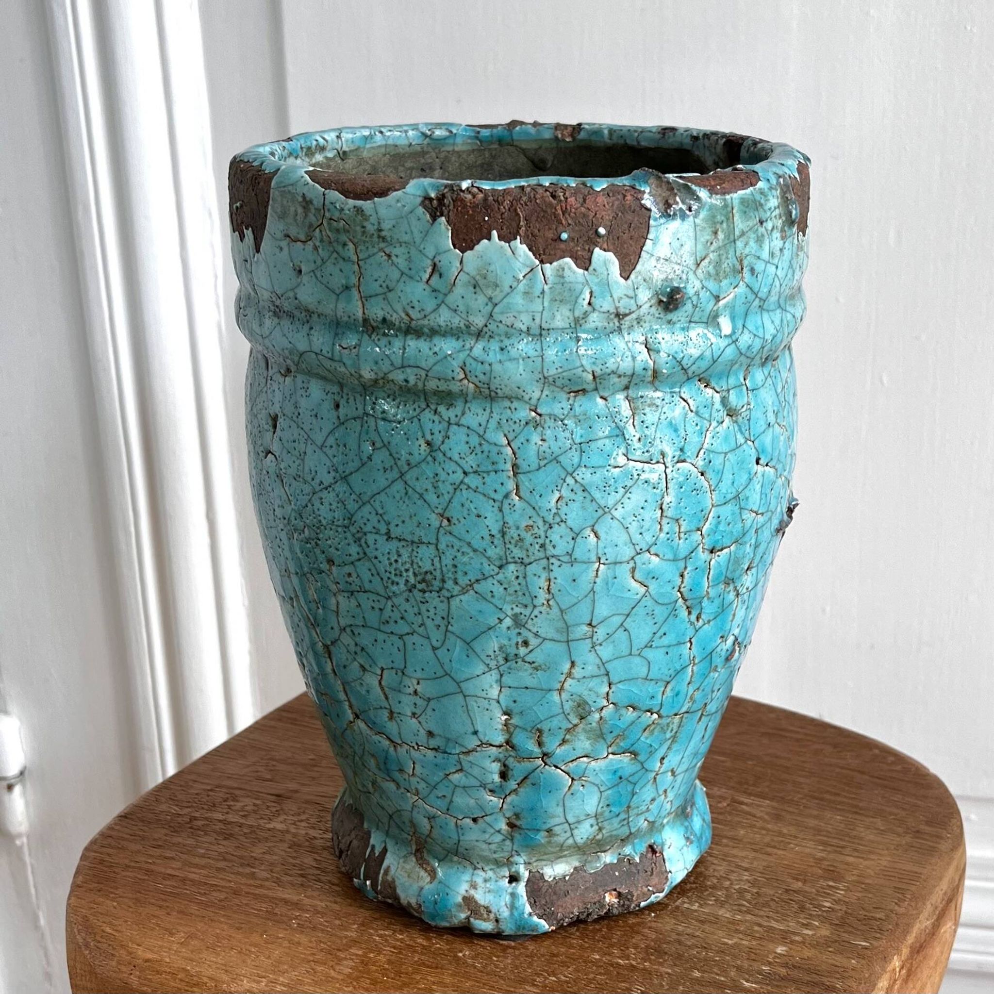 Glazed terracotta vase, Italy, 1950s