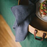 Blue Caviar washed linen towel