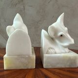 Pair of Fox Terrier Bookends