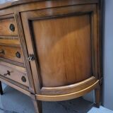Half-moon Directoire buffet in solid wood in very good condition