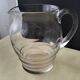 Jug, pitcher, glass water carafe with a frosted design 1.2 L