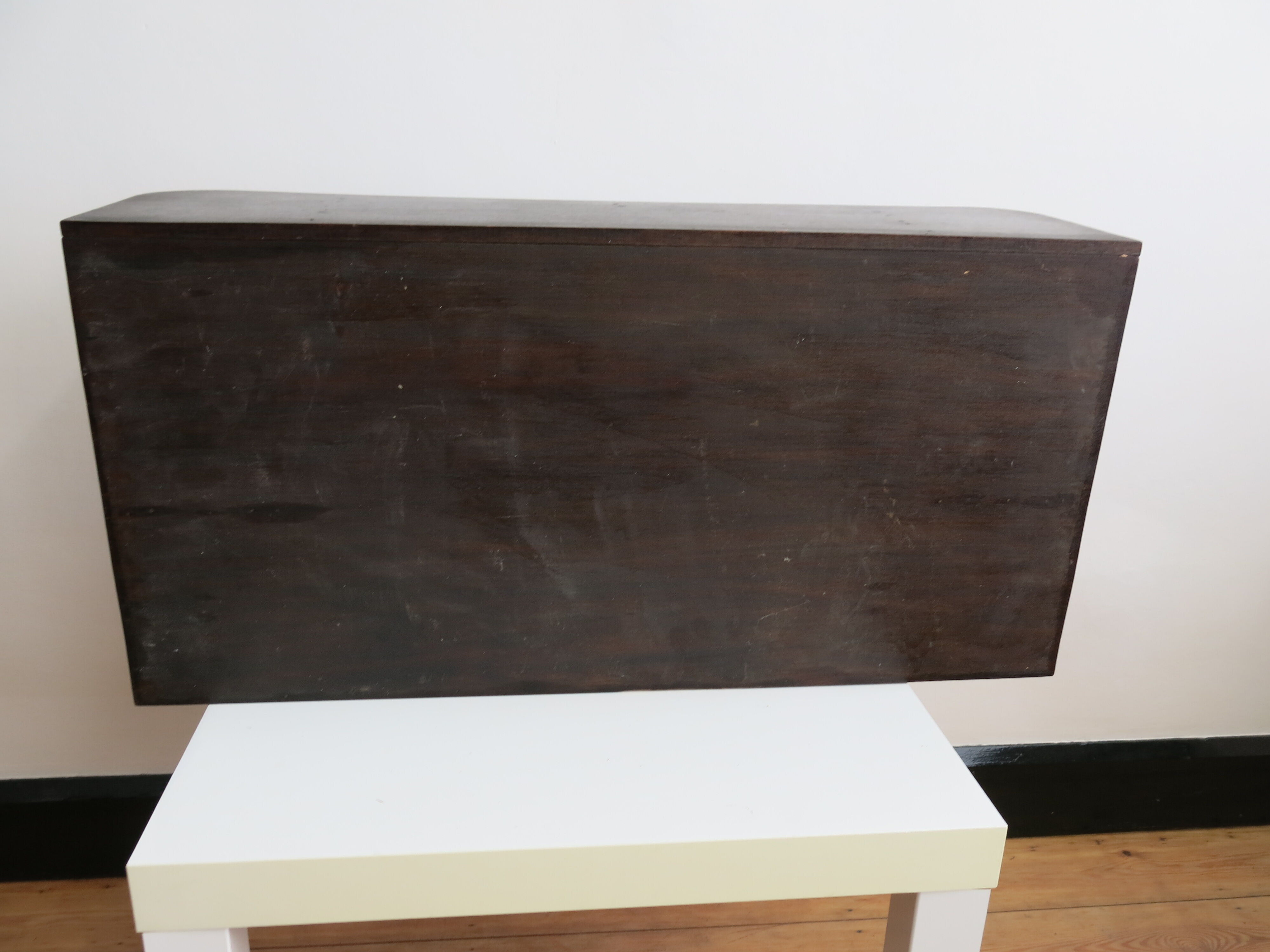 Old mirror wall-mounted toilet cabinet