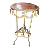 Bronze pedestal table