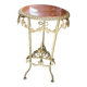 Bronze pedestal table
