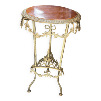 Bronze pedestal table