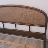 Two-seater vintage rattan bed 140 x 200 cm