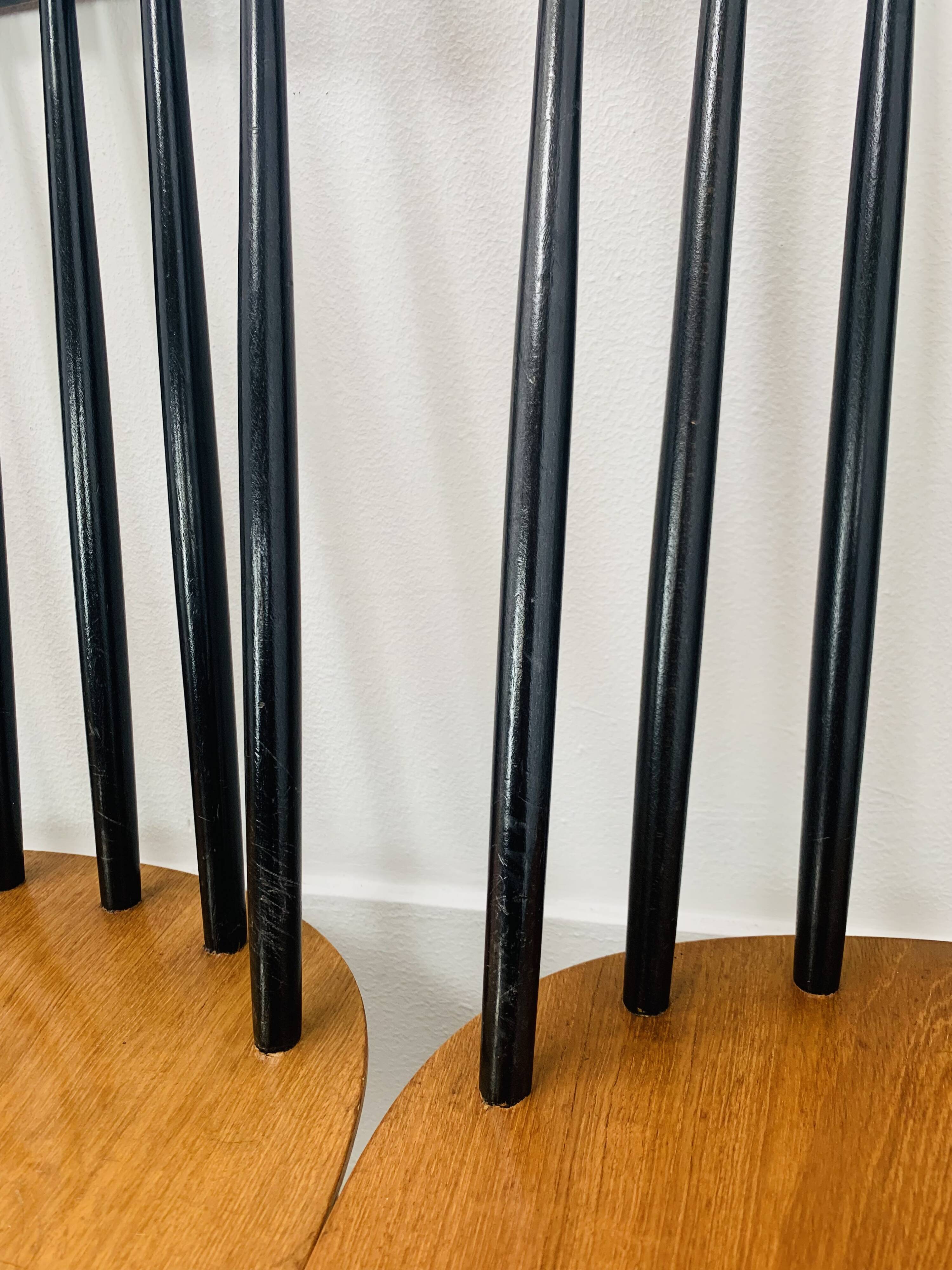 6 Fanett chairs by Ilmari Tapiovaara, Scandinavian, 1960s