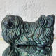 Pekingese dog, ceramic with bronze patina, 1960s